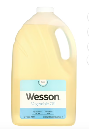 Wesson Pure & Cholesterol Free Soybean Vegetable Oil 128 Fl oz/1 Gal